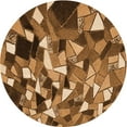 thumbnail image 1 of Ahgly Company Indoor Square Patterned Blood Red Brown Area Rugs, 3' Square, 1 of 6