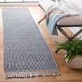 thumbnail image 2 of SAFAVIEH Montauk Annie Geometric Cotton Runner Rug, Blue/Black, 2'3" x 9', 2 of 8