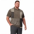 thumbnail image 6 of Big and Tall Mens polo shirts Advantage Performance Polos for Men Business Casual Mens Polo Plaid Summer Basic Loose Fit Short Sleeve Polo Shirt Brown 7XL, 6 of 6