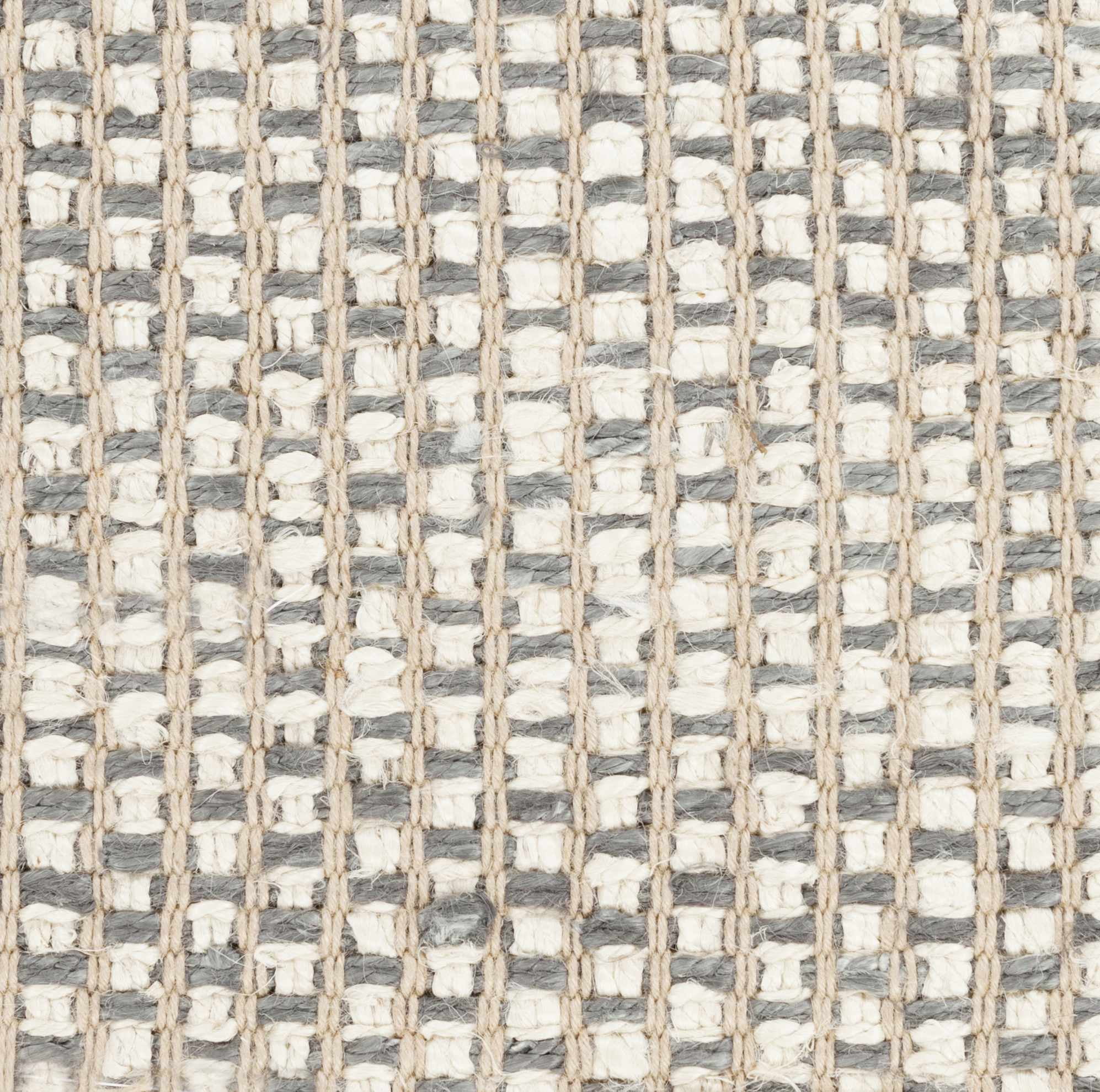 Hauteloom Carrier Jute Living Room, Bedroom Area Rug - Natural Fibers - Charcoal, Ivory - 2' x 3'