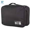 thumbnail image 2 of Deago Waterproof Electronics Accessories Organizer Travel Storage Hand Bag Cable USB Drive Case Pouch (Black), 2 of 9