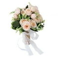 thumbnail image 2 of Fake Bridal Bouquet,Holding Flowers Artificial Lifelike C Wedding Bouquet Multi-Functional, 2 of 8