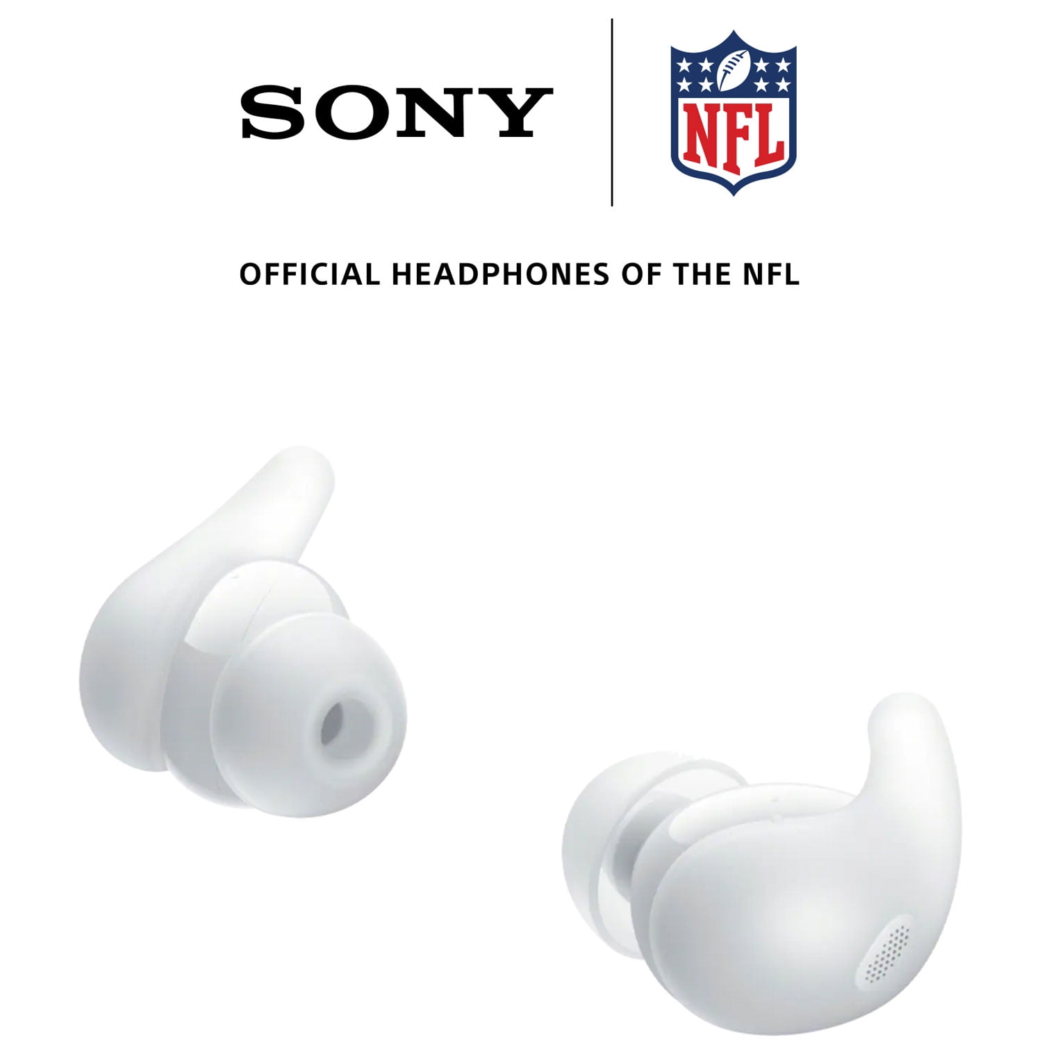 Sony LinkBuds Fit Truly Wireless Noise Cancelling Earbud Headphones (WFLS910N/W) - White Bundle with Deco Essentials 6 Pairs of In-Ear Earbud Tips and More