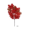 thumbnail image 2 of Artificial Maple Leaf Bouquet, 2-Pack 16.93in Decorative Fall Foliage Sprigs for Halloween and Thanksgiving Home Tabletop Decor, 2 of 6