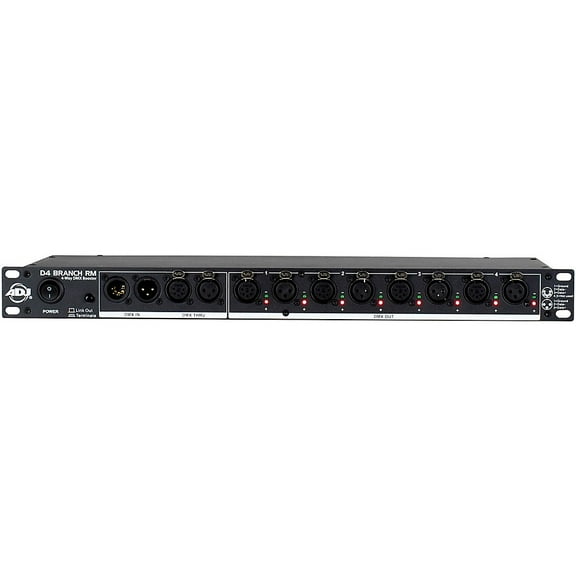 ADJ D4B100 D4 Branch RM4 Output DMX Data Splitter