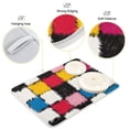 thumbnail image 3 of Yayeee Dish Drying Mat for Kitchen Counter 16"x18" Microfiber Absorbent Pad, White Checkered Pattern, 3 of 7