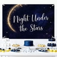 thumbnail image 3 of 7x5FT Under The Stars Backdrop Galaxy Outer Space Universe Nebula Baby Shower Photography Background Starry Sky Space Birthday Party Decorations Banner Supplies Photo Booth Props, 3 of 4