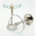 thumbnail image 3 of MERIVILLE Set of 2 Fleur Crystal Window Drapery Medallion Holdbacks, Curtain Tiebacks, Wall Hook, Tassel Holder, Satin Nickel, 3 of 6
