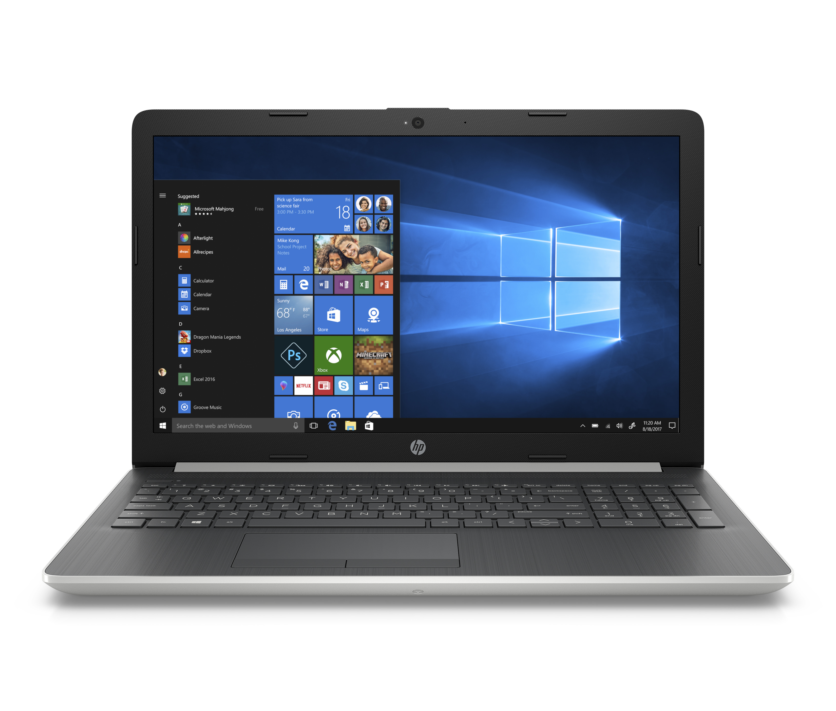 HP 15-da0032wm 15.6″ Laptop, 8th Gen Core i3, 4GB RAM, 1TB HDD + 16GB Intel Optane Memory