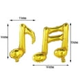 thumbnail image 3 of Efavormart 6 Pack Gold 16th & 8th Musical Notes Aluminum Foil Mylar Balloon For Wedding Party Decoration, 3 of 11