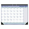 Blueline Desk Pad Calendar, 21 1/4 x 16, Blue/White/Green, 2018