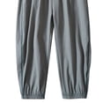 thumbnail image 4 of ZACPNCV Girls Pants Summer Elastic Waist Wide Leg Pants Lightweight Flowy Boho Beach Vacation Lounge Trousers, 4 of 4