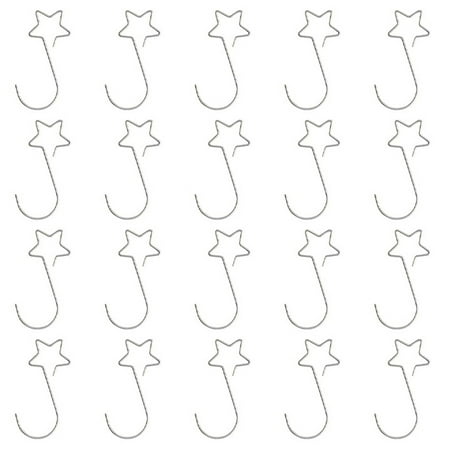 

Trayknick Christmas Decoration Hook 20pcs Christmas Ornament Hooks Versatile Star-shaped Hanging Hooks for Holiday Decorations