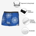 thumbnail image 3 of Honeii Compass Men's Underwear Boxer Briefs Pack, ComfortSoft Boxer Brief for Men, Moisture-Wicking Breathable-Medium, 3 of 5