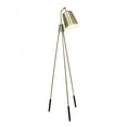 thumbnail image 2 of Elegant Designs Three Legged Antique Brass Floor Lamp with Shifting Shade, 2 of 7