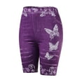 thumbnail image 4 of MKLEKYY Mallas deportivas para mujer, informales, para correr, con estampado floral, ajustadas, de cintura alta, elásticas, para fitness, yoga, 4 of 4