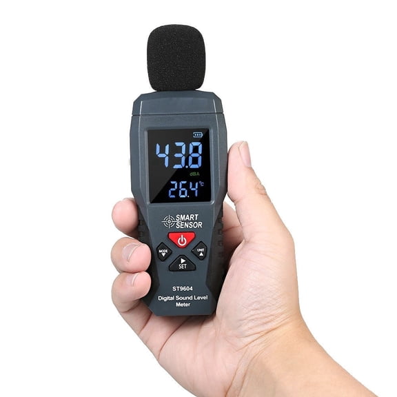 PEXRYX Mini Digital Sound Level Meter Decibel Tester LCD Display 30-130dBA