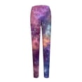 thumbnail image 4 of Chuancc Women's Workout Seamless Scrunch Booty Leggings,Galaxy Leggings Yoga Pants Reg & Plus Size Soft Opaque Slim Tummy Control Printed Pants Butt Lifting Anti Leggings for Women Pink XL, 4 of 5