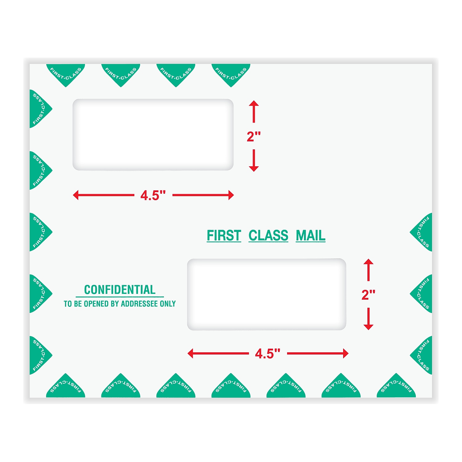 ComplyRight Self-Seal Tax Envelope 9.5" x 11.5" White/Green 50/Pack (PEV22)