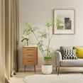 thumbnail image 3 of 5.9FT Artificial Mahonia Fortunei Tree, Artificial Fake Plants With Black Planter, Realistic Fake Mahonia Fortunei, Faux Floor Plants For Home Office Living Room Decoration, 3 of 8