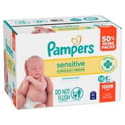 Baby Wipes Pampers Sensitive 1008 Wipes, 18X