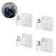 thumbnail image 5 of De Plástico No Perforado Que No Deja Marcas Gancho Adhesivo Desmontable Gancho Para Colgar Abrigo De Pared Y Sombrero Gancho Para Auriculares Con Pegatinas Para Cocina Baño Oficina4 Piezas Moyic HA017892-00, 5 of 7