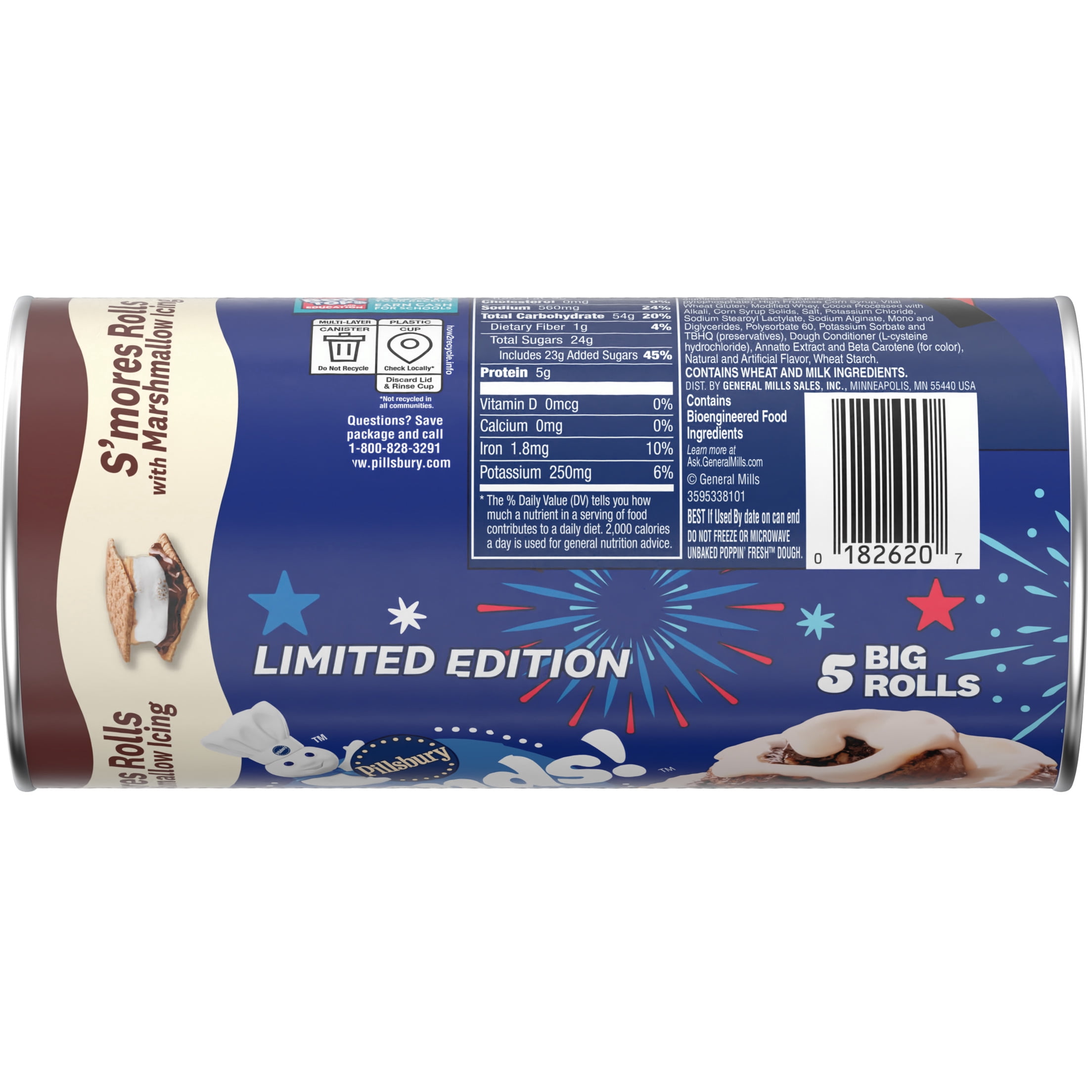 Pillsbury Grands! S'mores Rolls with Marshmallow Icing, Limited Edition, 17.5 oz