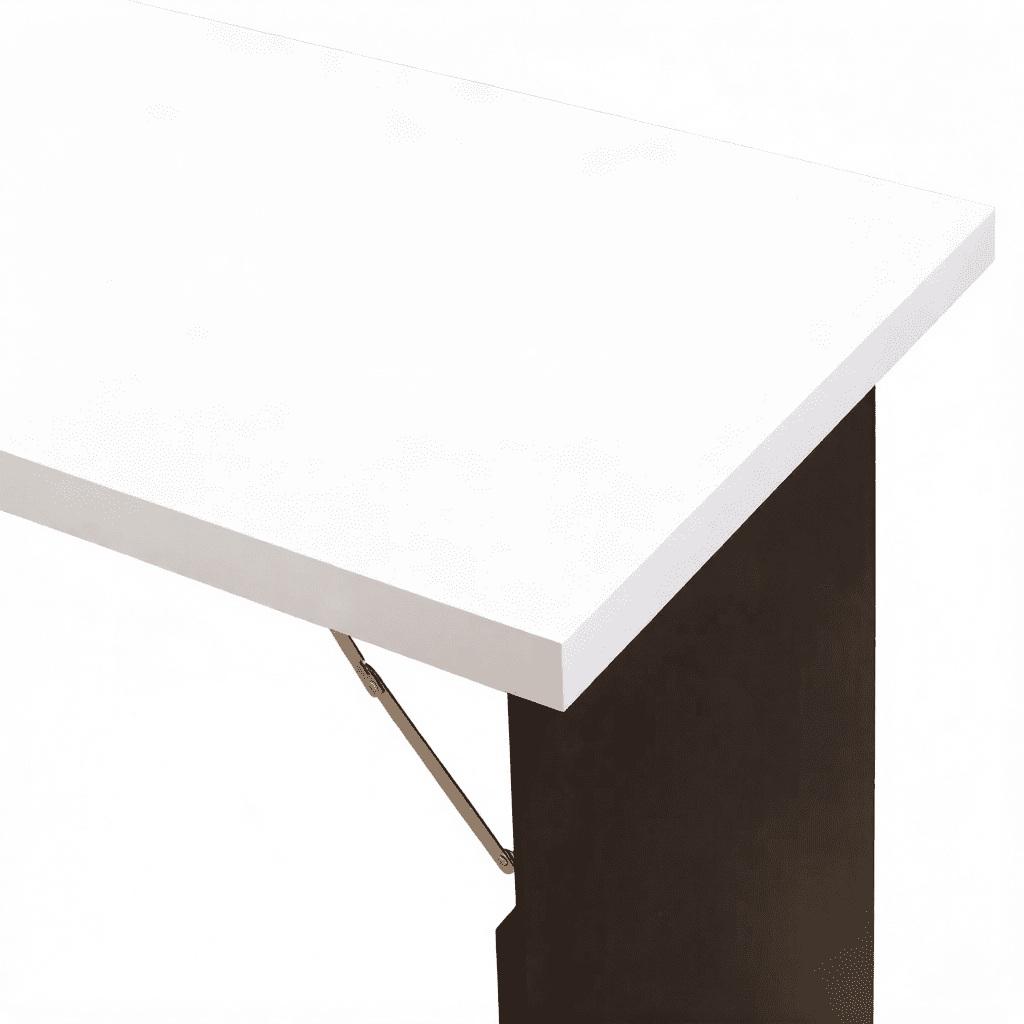 Wall Mounted Foldable Convertible Desk with Side Blackboard, P2 MDF Space Saving Floating Writing Computer Table with Multi Storage Shelves for Small Room