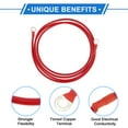 thumbnail image 4 of 1 Pc Cable Inversor de Batería 10 AWG Gauge 6FT 5/16" Lug Cable de Batería Universal para Automóvil Vehículo Barco RV Solar Cobre Estañado Rojo, 4 of 7