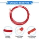 thumbnail image 4 of 1 Pc Cable Inversor de Batería 10 AWG Gauge 6FT 5/16" Lug Cable de Batería Universal para Automóvil Vehículo Barco RV Solar Cobre Estañado Rojo, 4 of 7