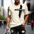thumbnail image 3 of Christian Shirts for Men Summer Short Sleeve Crewneck Christian Cross Graphic Tee Shirt Casual Cool T-Shirts, 3 of 5