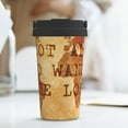thumbnail image 6 of Gukieu Not All Those Who Wander Are Lost2 Print Insulated Coffee Cup, Portable Stainless Steel Vacuum Cup with Lid, Unisex, Suitable for Office, Cafe, Car, 6 of 8