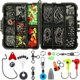 thumbnail image 1 of Kit de accesorios de pesca de 205 Uds., incluidos anzuelos, pesas de pesca, pivotes de pesca, toboganes, juego de pesca con caja de aparejos, 1 of 5