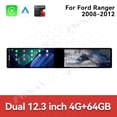 thumbnail image 3 of ZWNAV Dual 12.3 inch Screen Car Radio For Ford Ranger 2008-2012 Android GPS Navigation Multimedia Video Player Stereo Receiver Head Unit, 3 of 12