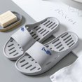 thumbnail image 1 of Zapatillas de casa para las cuatro estaciones, zapatillas de baño antifugas, zapatillas de baño para hombre y mujer con suela suave, huecas y antideslizantes, 1 of 5