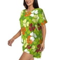 thumbnail image 2 of Bingfone St. Patrick's Day3 Print Pajamas Sets for Women Soft Short-Sleeved Pjs with Lounge Shorts Two Piece Sleepwear, 2 of 8