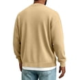 thumbnail image 6 of cllios Cardigan Sweaters for Men V Neck Casual Lightweight Button Down Knitted Cardigan Sweater Solid Color Long Sleeve Cardigans Khaki S-XXXL, 6 of 6