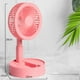 thumbnail image 2 of Luxshiny Ventilador De Mano Plegable Color Rosa Resistente Y Recargable Para Uso En Escritorio Y Exterior, 2 of 6