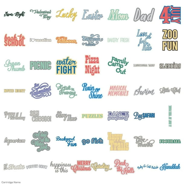 Cricut Shape Cartridge, Family Album