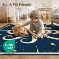 thumbnail image 4 of ODIKA Nautical Octopus Compass Star Maritime Vintage Circle Design for Master Suite, California King, Under Bed, Foldable Easy Care, 4 of 7