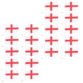 thumbnail image 2 of 20pcs Soccer Game Cheering Flags Patriotic Small Hand Flags Decorative England Flags, 2 of 9