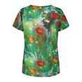 thumbnail image 4 of Wirziis Women's Plus Size T Shirts Summer Tops V Neck Short Sleeve Tops Casual Loose Fit Tee Shirt, 4 of 7