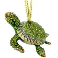 thumbnail image 3 of Sea Turtle Ornament – Rhinestone Enamel Turtle Christmas Tree Holiday Decoration, 3 of 7