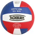 thumbnail image 1 of Tachikara USA SV18S.SWR Volleyball en Cuir Composite - Rouge-Blanc-Royal, 1 of 2