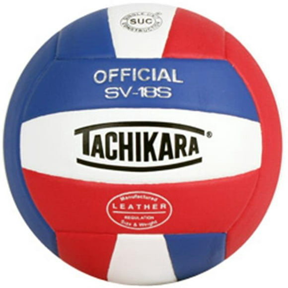 Tachikara USA SV18S.SWR Composite Cuir Volleyball - Rouge-Blanc-Royal