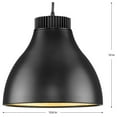 thumbnail image 2 of Radian LED Collection Modern Matte Black Metal Pendant, 2 of 2
