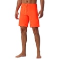 thumbnail image 4 of INSPIRAR CHIC Pantalones Cortos de Verano Livianos para Hombre de Color Sólido con Cintura Ajustable 38 Naranja, 4 of 6
