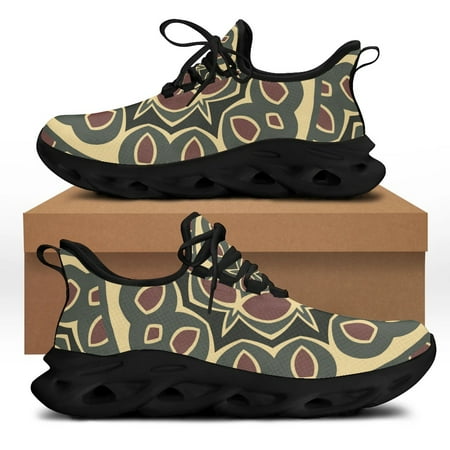 

Luxury Brand Bohemia Mandala Flower Print Flat Shoes for Women Breathable Soft Sneakers Leakers for Female 2022 Comfort Footwear