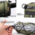 thumbnail image 3 of Rhinowalk Bike Handlebar Bag Bicycle Front Bag Roll Bag 2.4L with Shoulder Strap for Mountain Road Bike Cycling Accessories (Army Green), 3 of 8