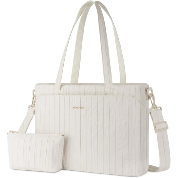 MOSISO Lightweight Tote Bag for Women, Large Capacity Work Tote Bag with Zipper, Carrying Large Tote Shoulder Handbags with Laptop Compartment & Back Belt for College,Travel,Work,Teacher